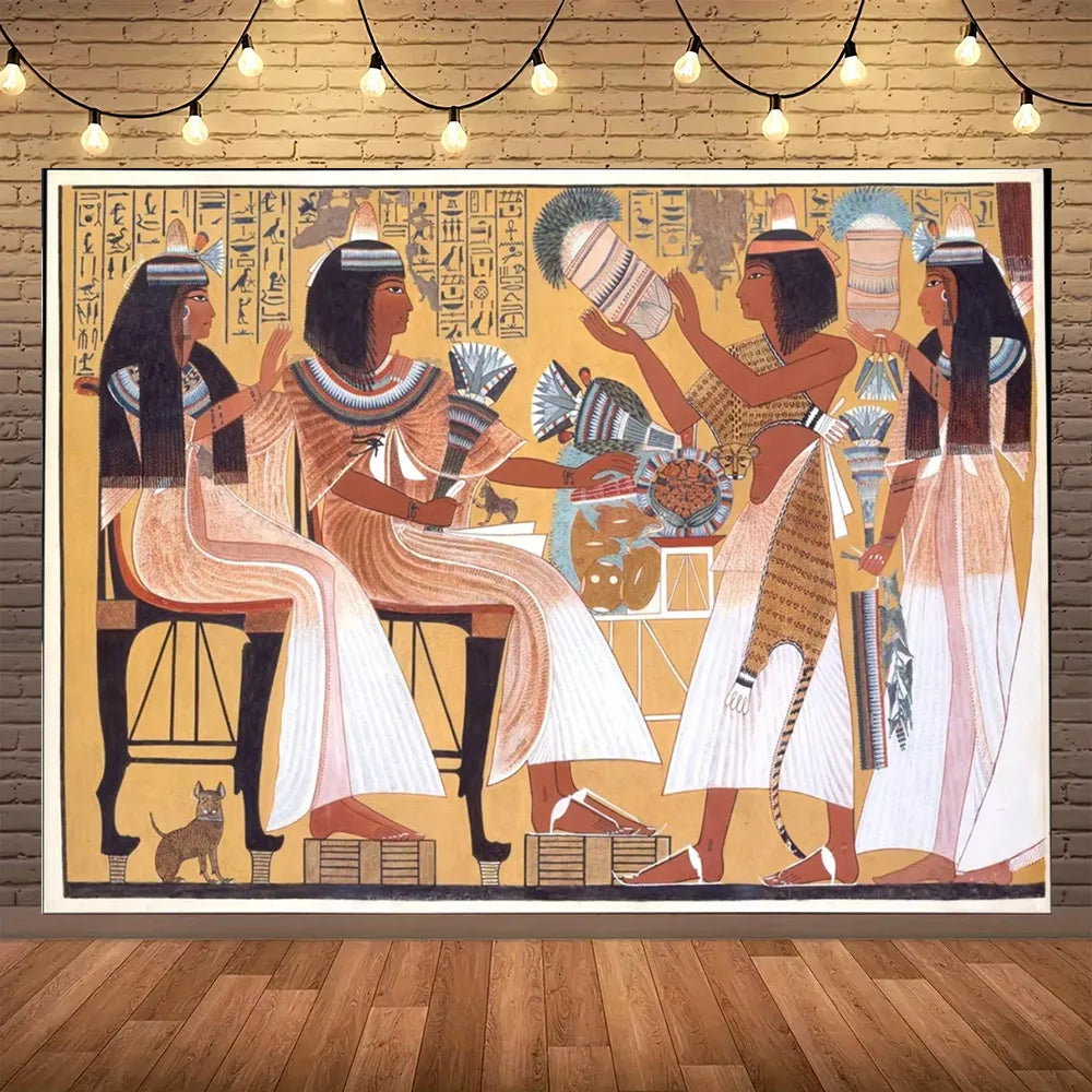 Golden Egypt Royal Heritage Wall Tapestry