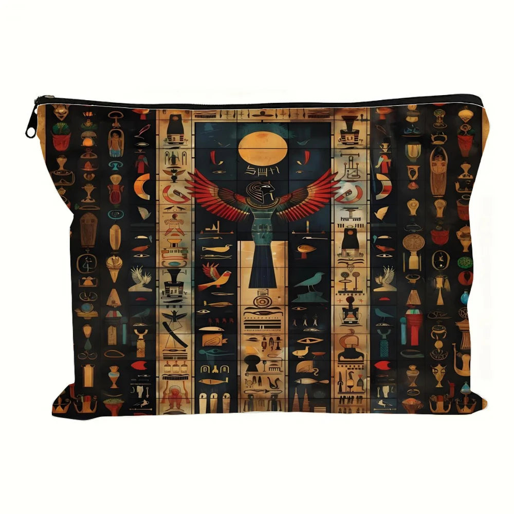 Egyptian Linen Travel Cosmetic Pouch