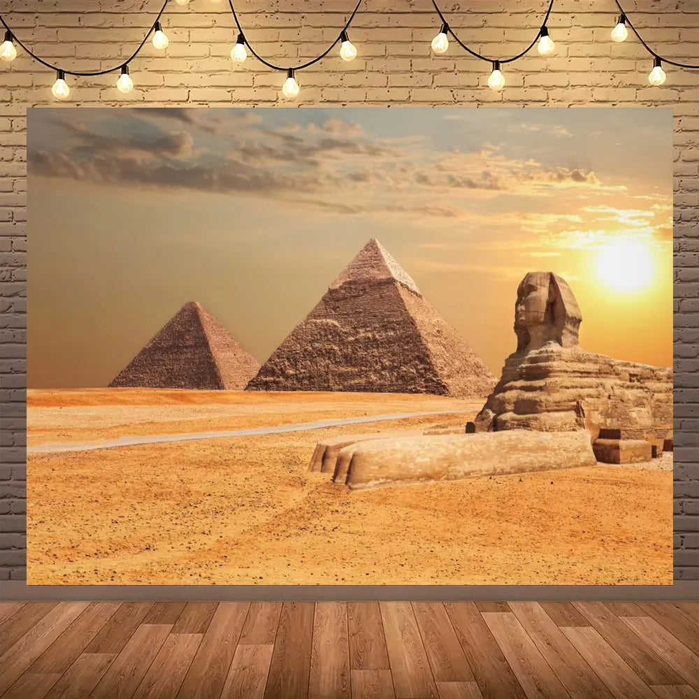 Golden Egypt Royal Heritage Wall Tapestry