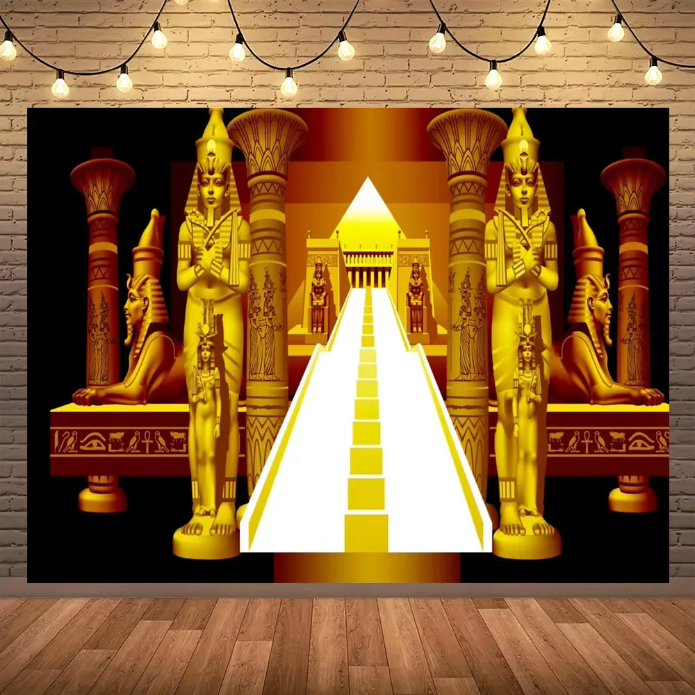 Golden Egypt Royal Heritage Wall Tapestry