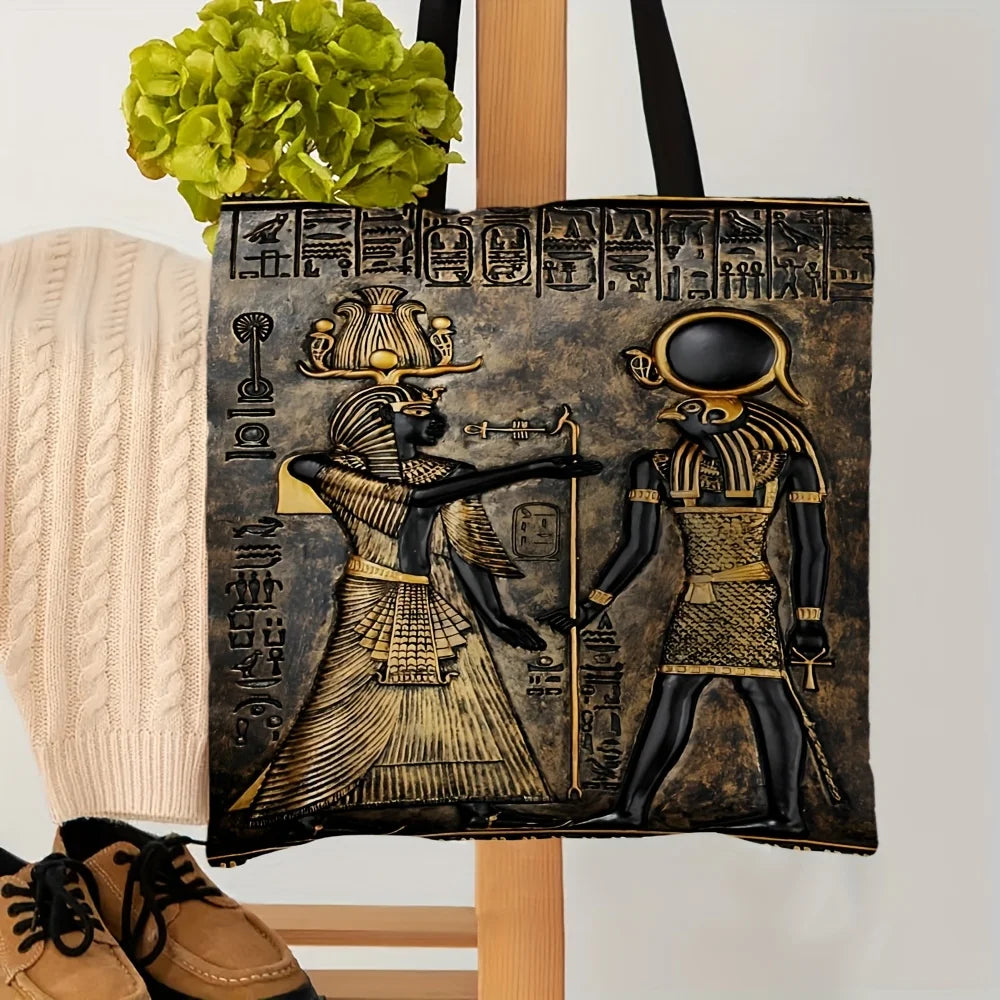 Anubis Pharaoh Heritage Tote Bag