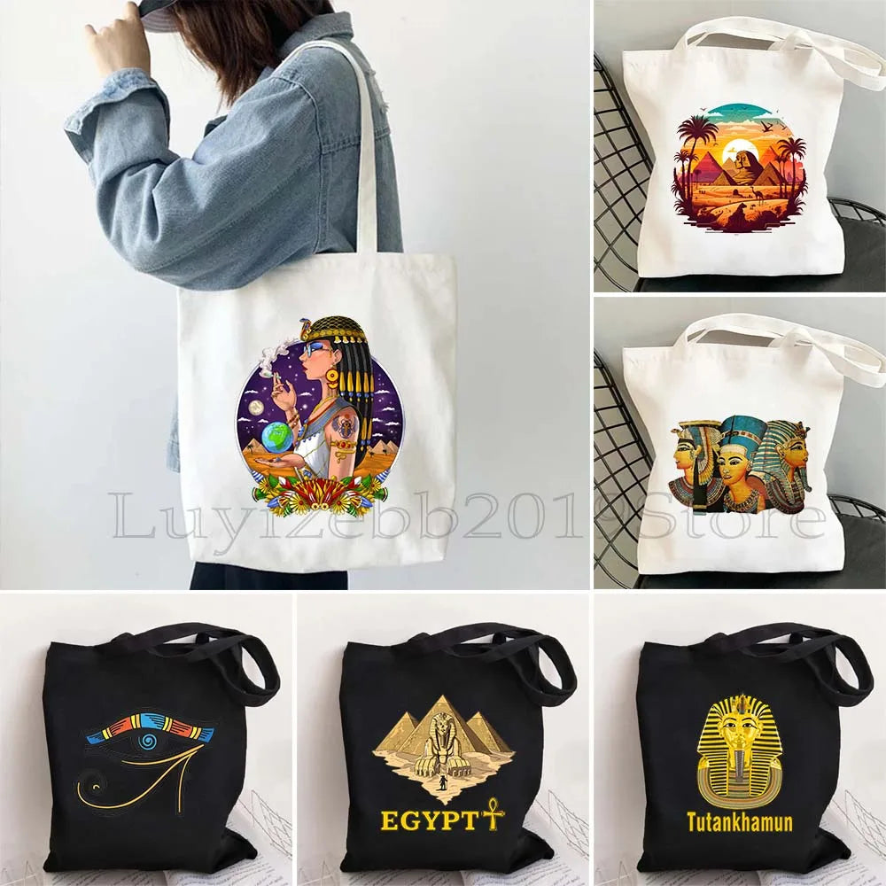 Ancient Egypt Heritage Canvas Tote Bag