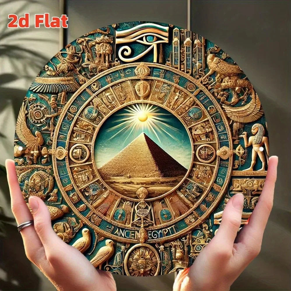 Mystic Pyramid Sunset Wall Art