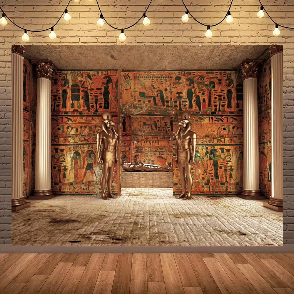Golden Egypt Royal Heritage Wall Tapestry