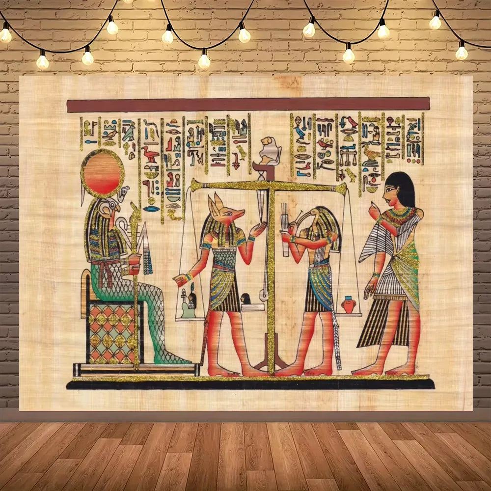 Golden Egypt Royal Heritage Wall Tapestry