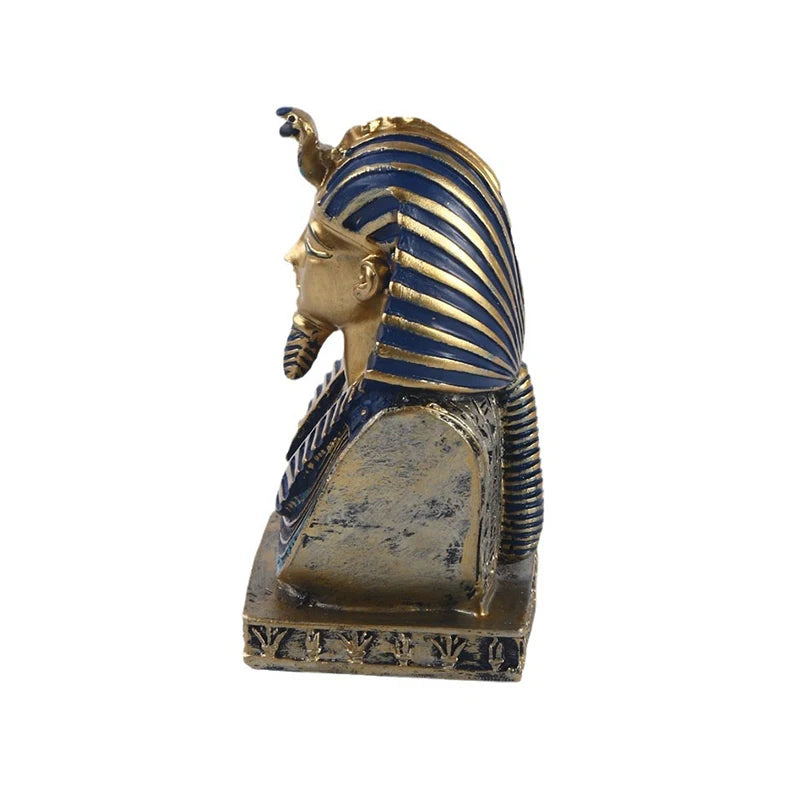 Ancient Pharaoh Resin Bust Statue