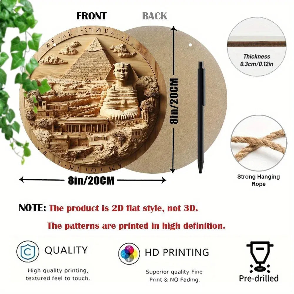 Pyramid Heritage Wooden Wall Sign