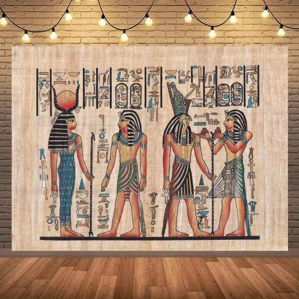 Golden Egypt Royal Heritage Wall Tapestry