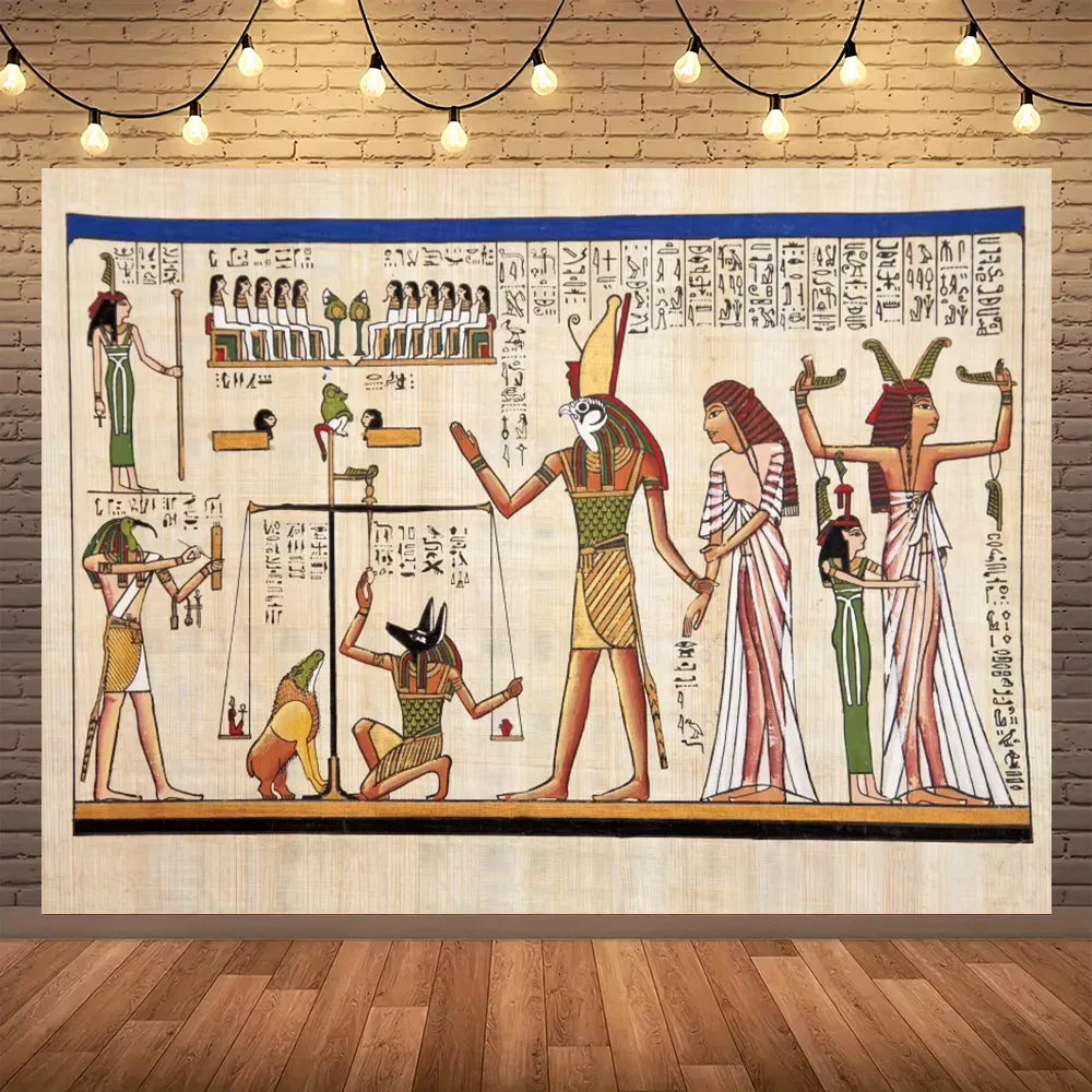 Golden Egypt Royal Heritage Wall Tapestry
