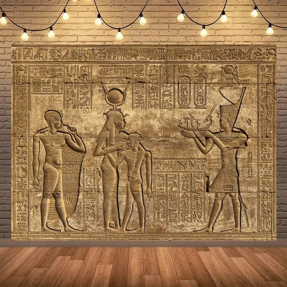 Golden Egypt Royal Heritage Wall Tapestry