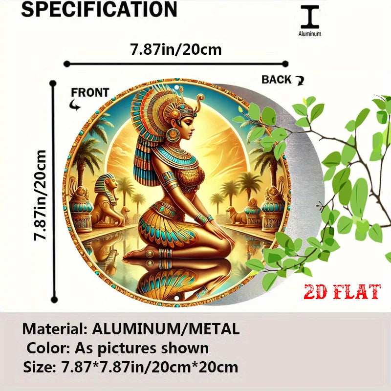 Cleopatra's Legacy Vintage Metal Wall Sign