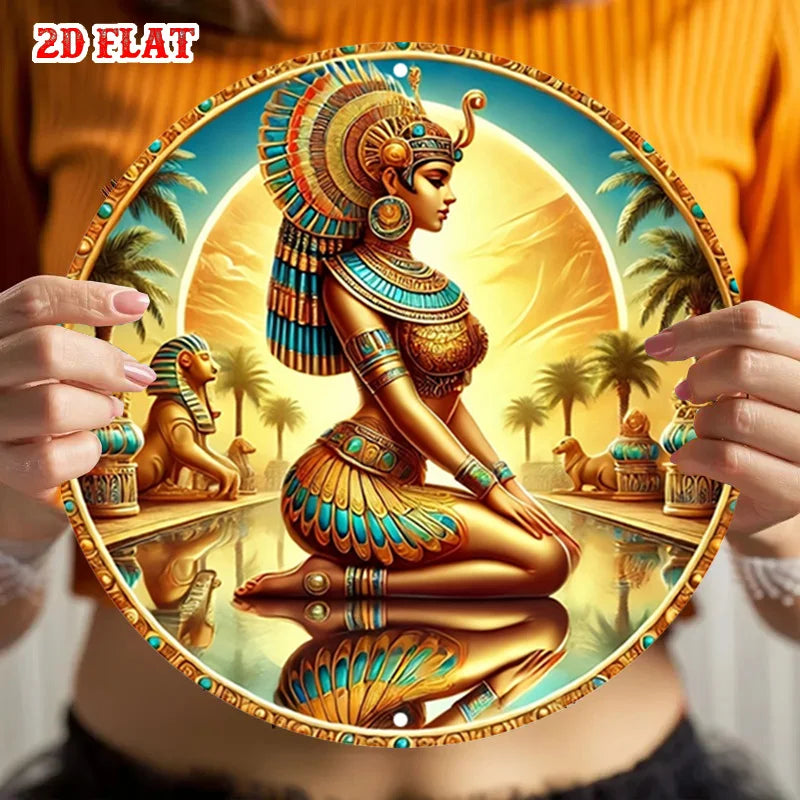 Cleopatra's Legacy Vintage Metal Wall Sign