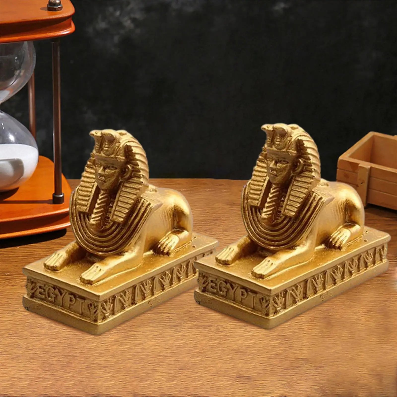 Royal Sphinx Egyptian Figurine Set