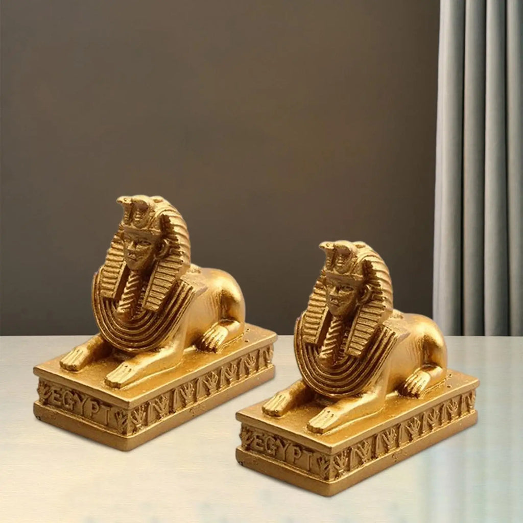 Royal Sphinx Egyptian Figurine Set
