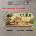 Cairo Pyramid Metal Wall Sign