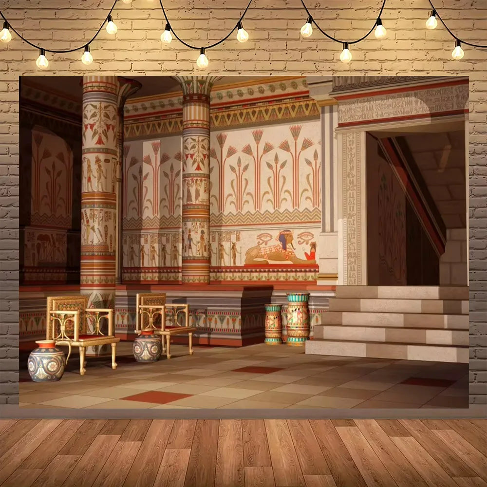 Golden Egypt Royal Heritage Wall Tapestry