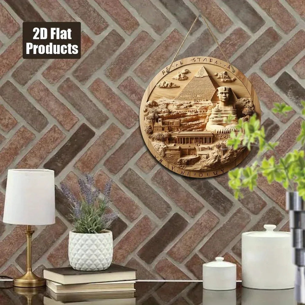 Pyramid Heritage Wooden Wall Sign