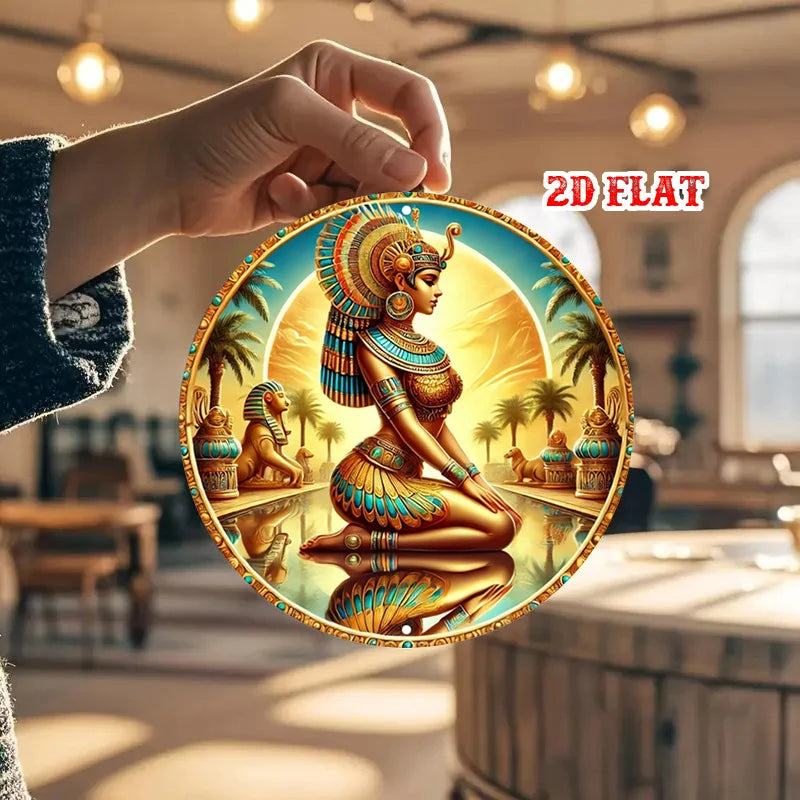 Cleopatra's Legacy Vintage Metal Wall Sign