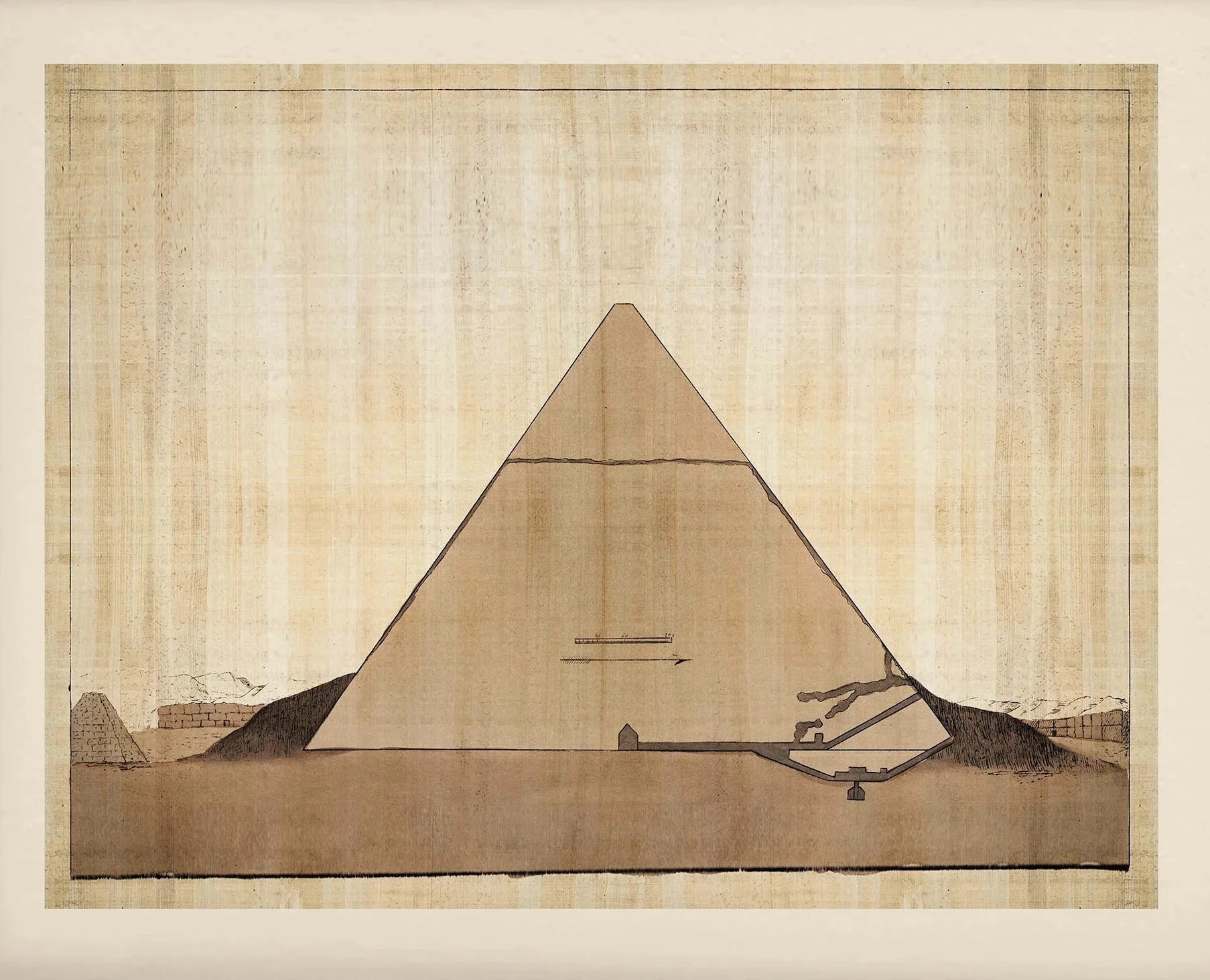 Ancient Egypt Hieroglyphs Canvas Wall Art