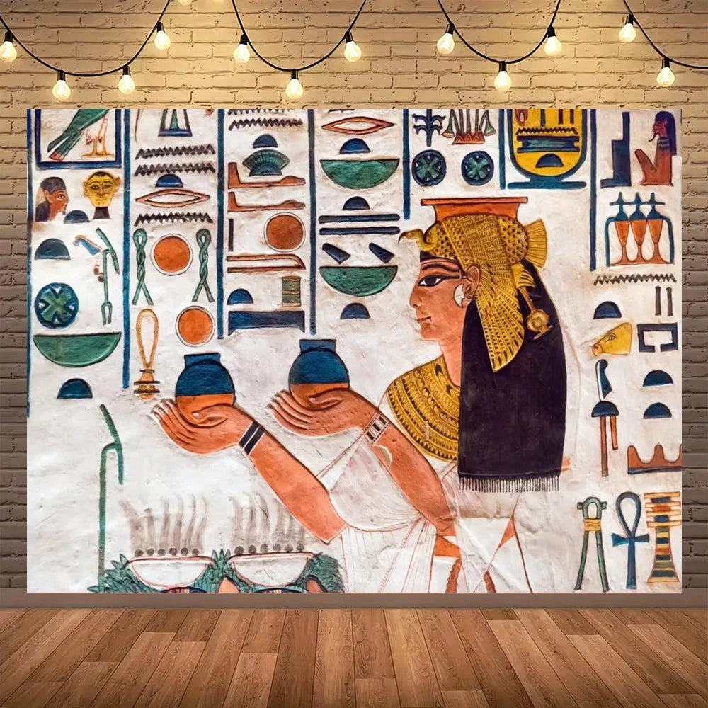Golden Egypt Royal Heritage Wall Tapestry