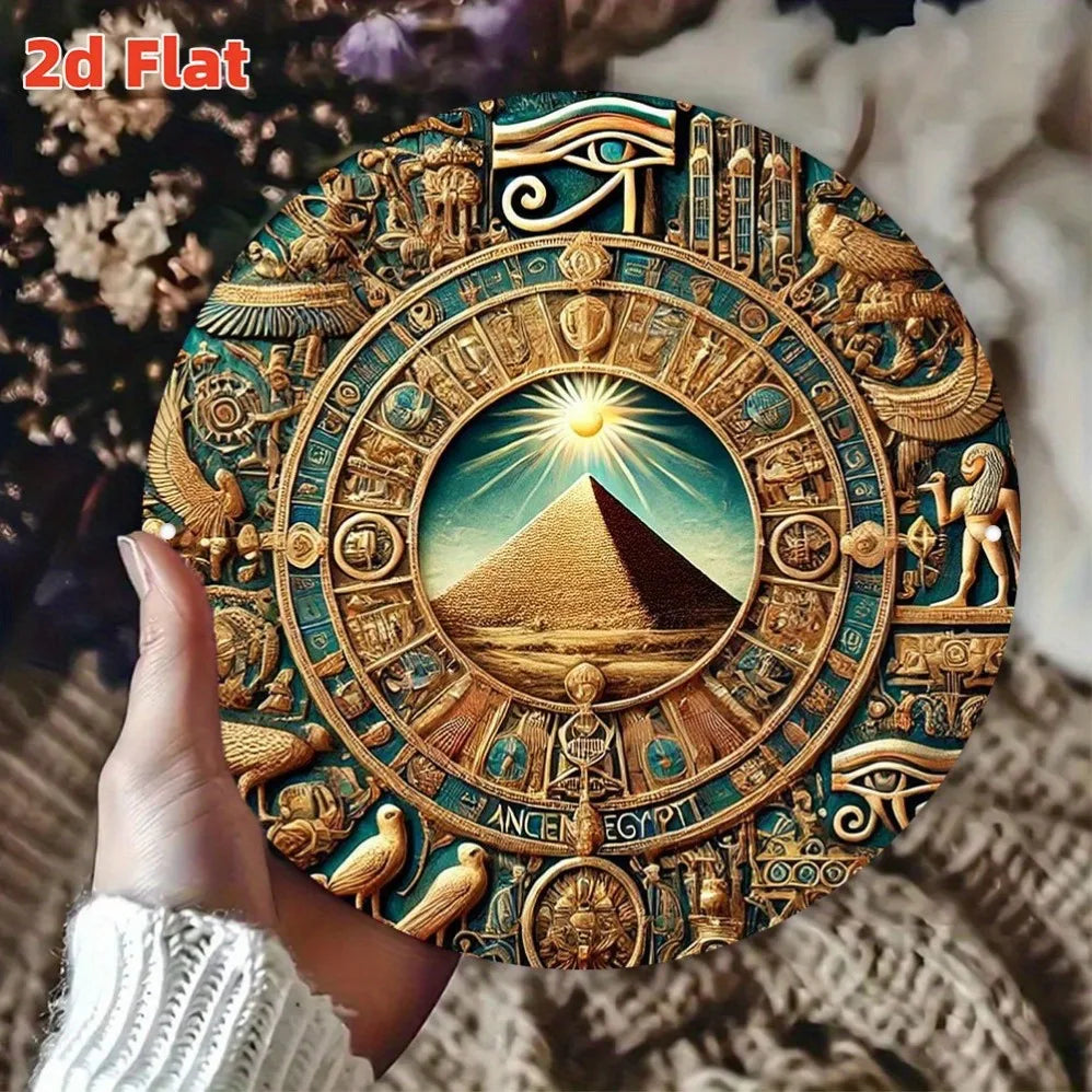 Eye of Horus Vintage Metal Wall Plaque