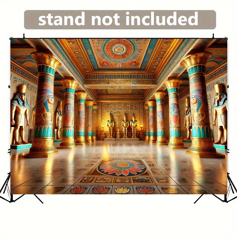 Golden Sphinx Pyramid Wall Tapestry