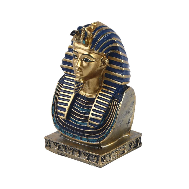 Ancient Pharaoh Resin Bust Statue