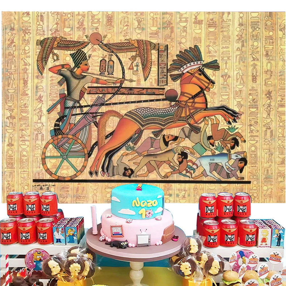 Golden Egypt Royal Heritage Wall Tapestry