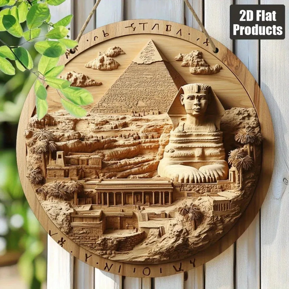Pyramid Heritage Wooden Wall Sign