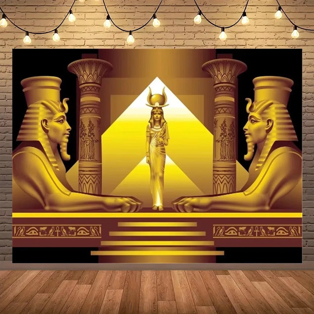 Golden Egypt Royal Heritage Wall Tapestry