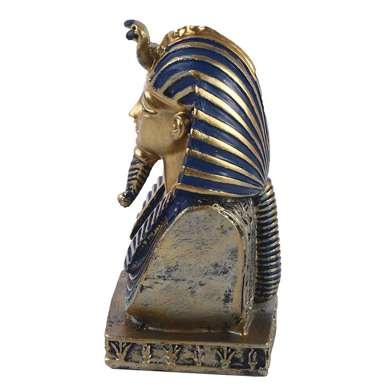 Ancient Pharaoh Resin Bust Statue