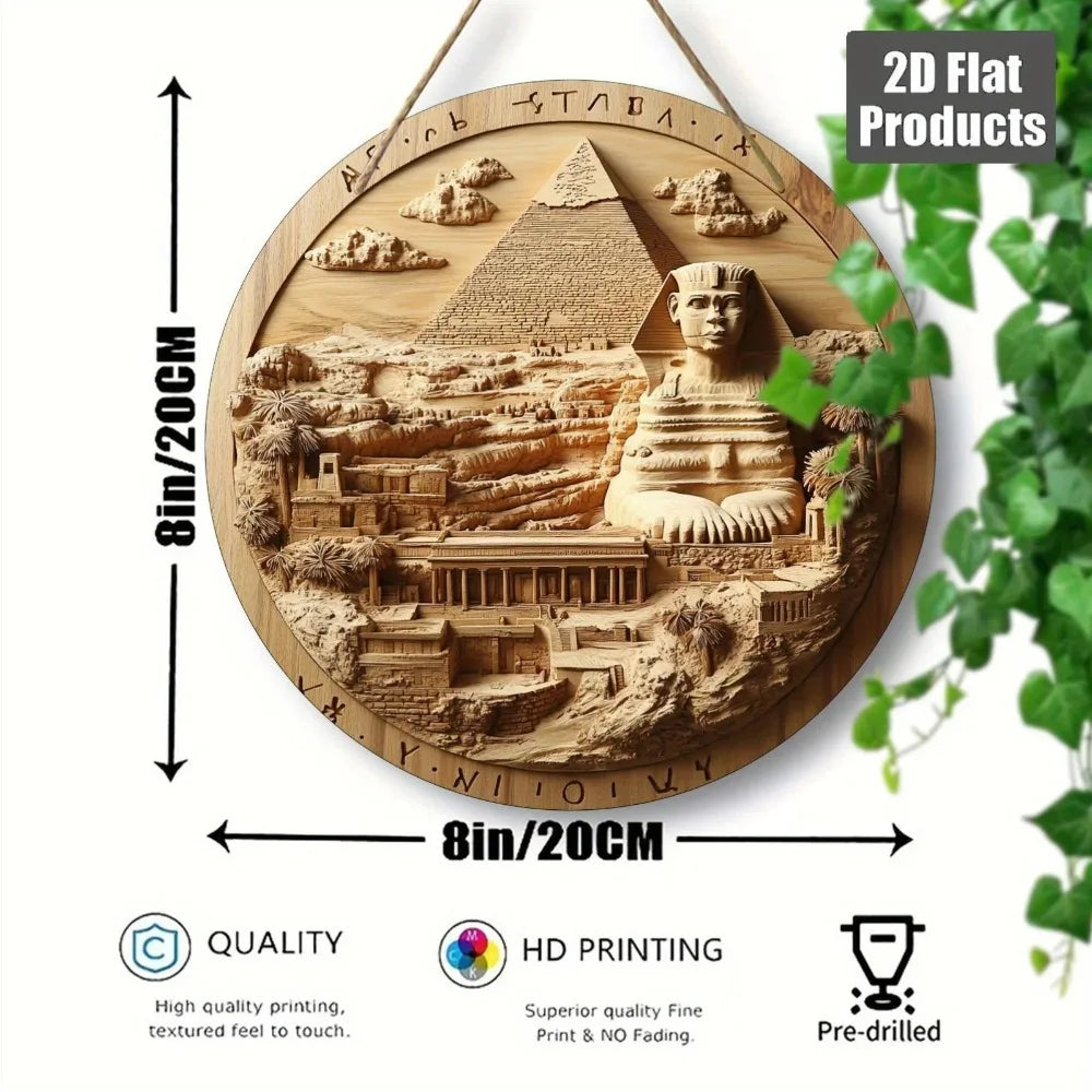 Pyramid Heritage Wooden Wall Sign