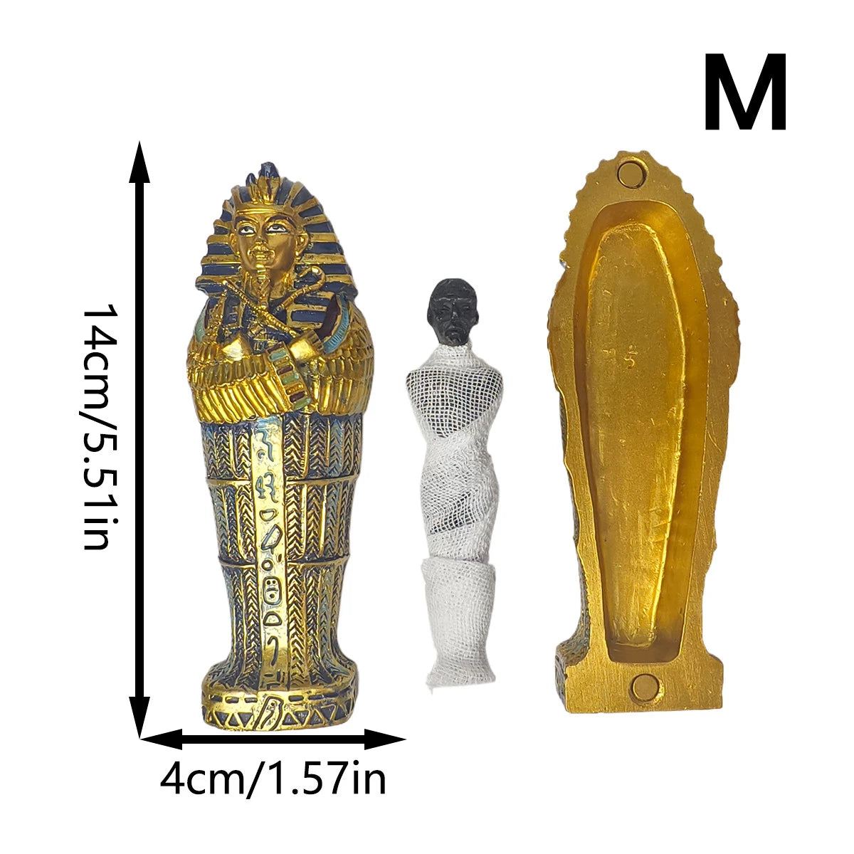 Tutankhamun Mummy Coffin Collectible Ornament