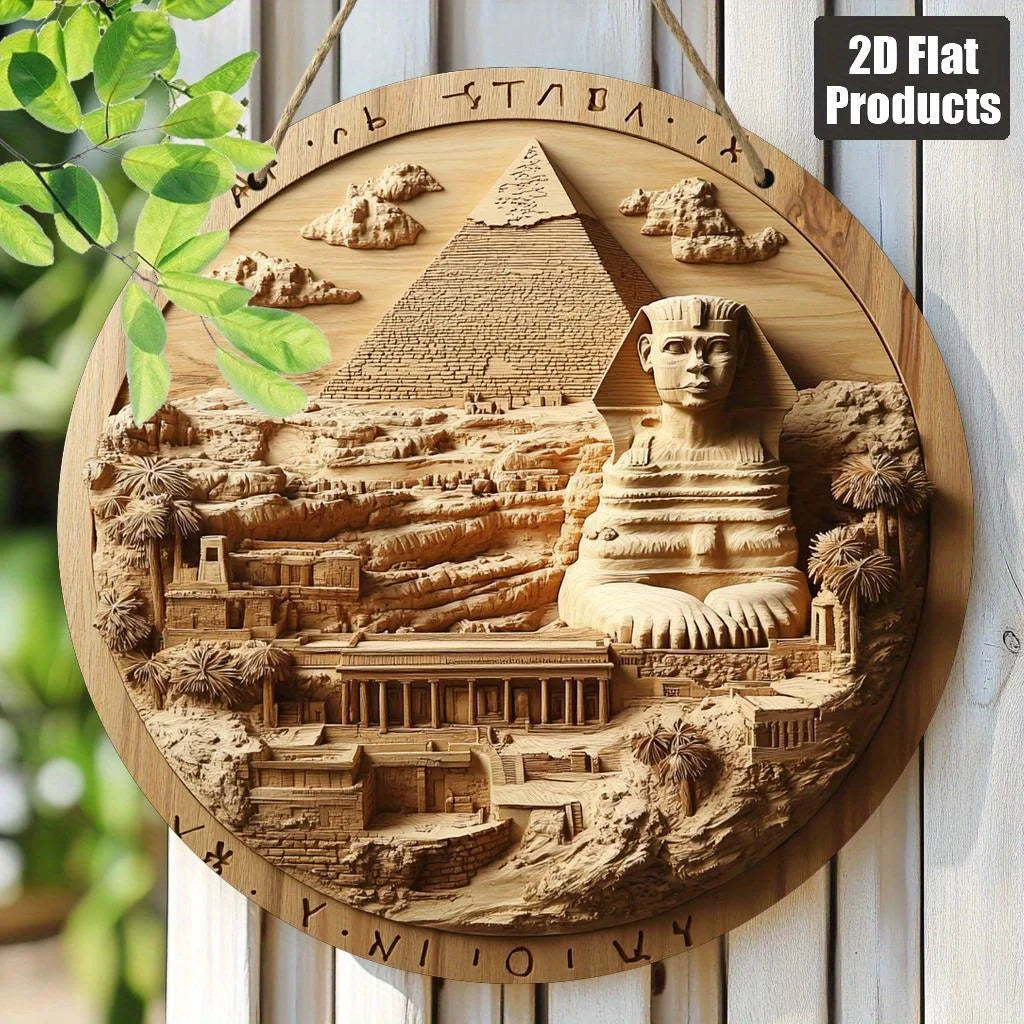 Pyramid Heritage Wooden Wall Sign