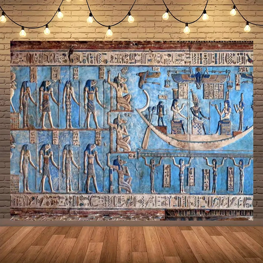 Golden Egypt Royal Heritage Wall Tapestry